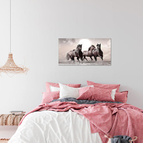 Wandbilder Wohnzimmer XXL Pferde Moderne Bilder Tiere